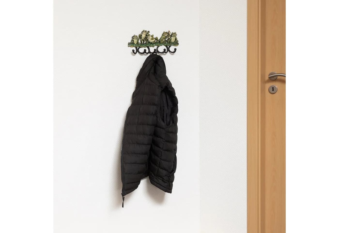 Moritz Wandgarderobe 5 Haken Vintage Frösche Grün