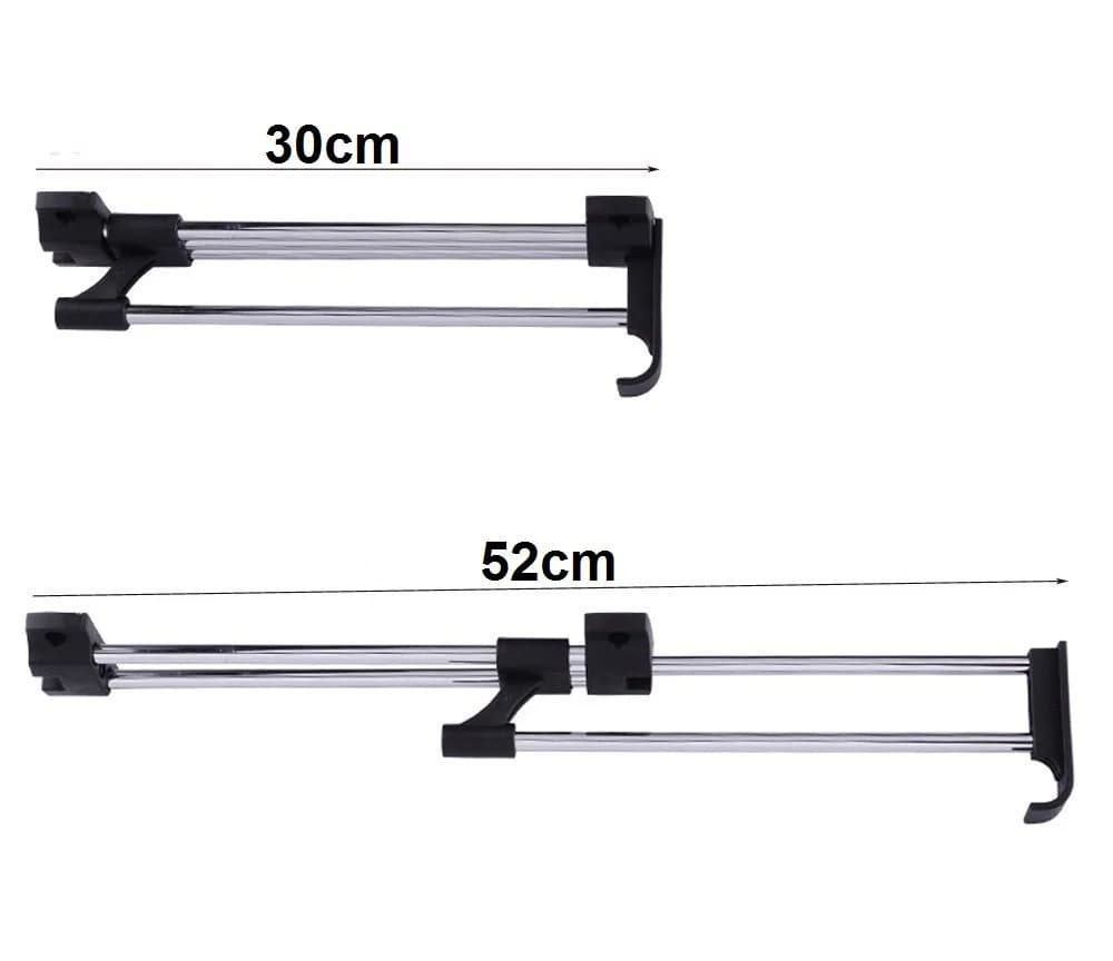 BAYLI Kleiderstange 2er Set ausziehbar 30-52 cm - Bild 4