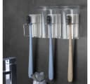 BAYLI Zahnbürstenhalter 2er Set Edelstahl Selbstklebend Silber Bild 5