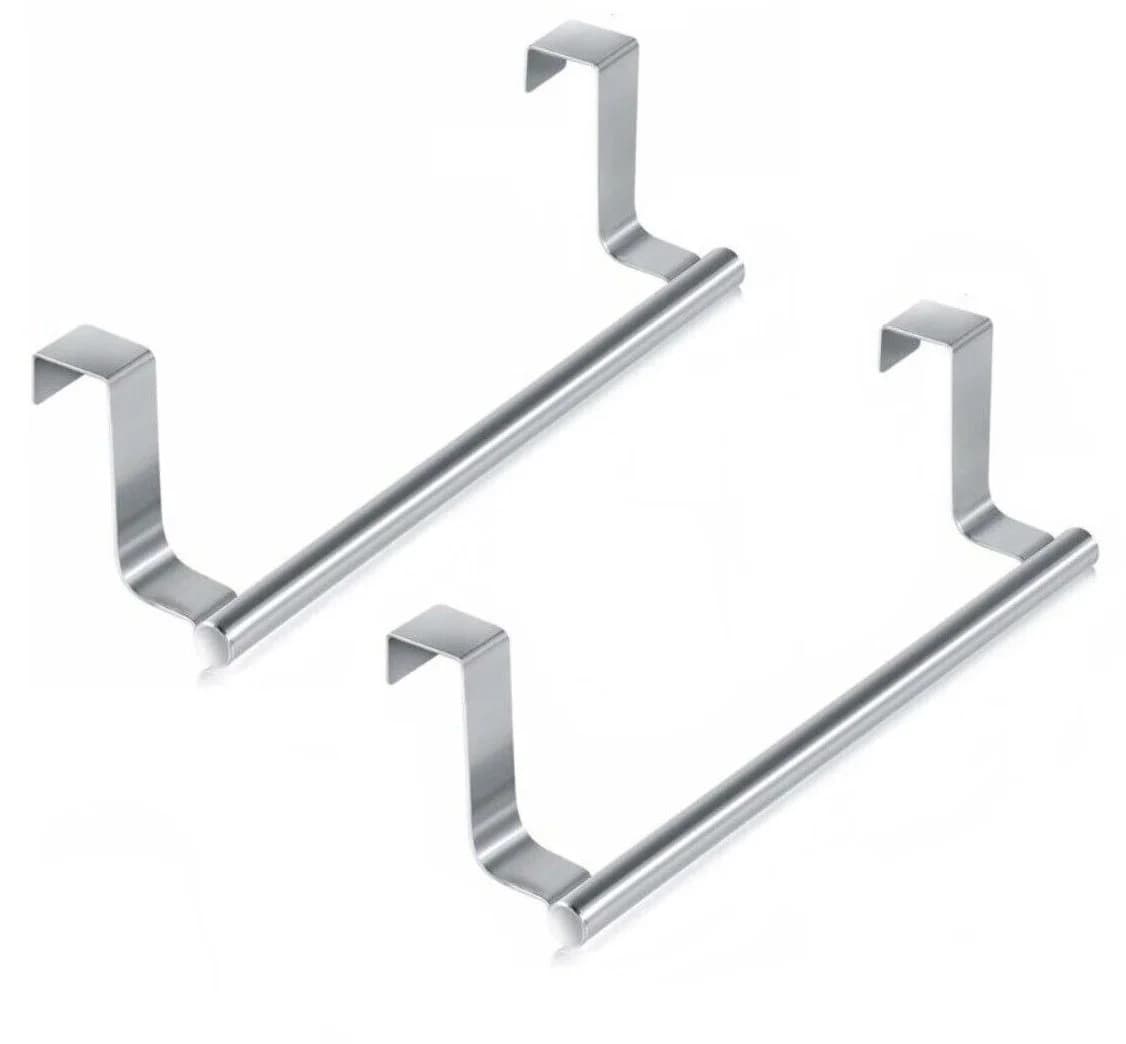 BAYLI 2x Geschirrtuchhalter Edelstahl Silber zum Einhängen - Bild 2
