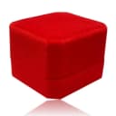 BAYLI Schmucketui 2er Pack Ringbox Rot Samt Bild 1