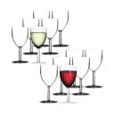 Mepal Kunststoff Rot- und Weißweingläser 12er Set 300ml + 200ml Bild 1