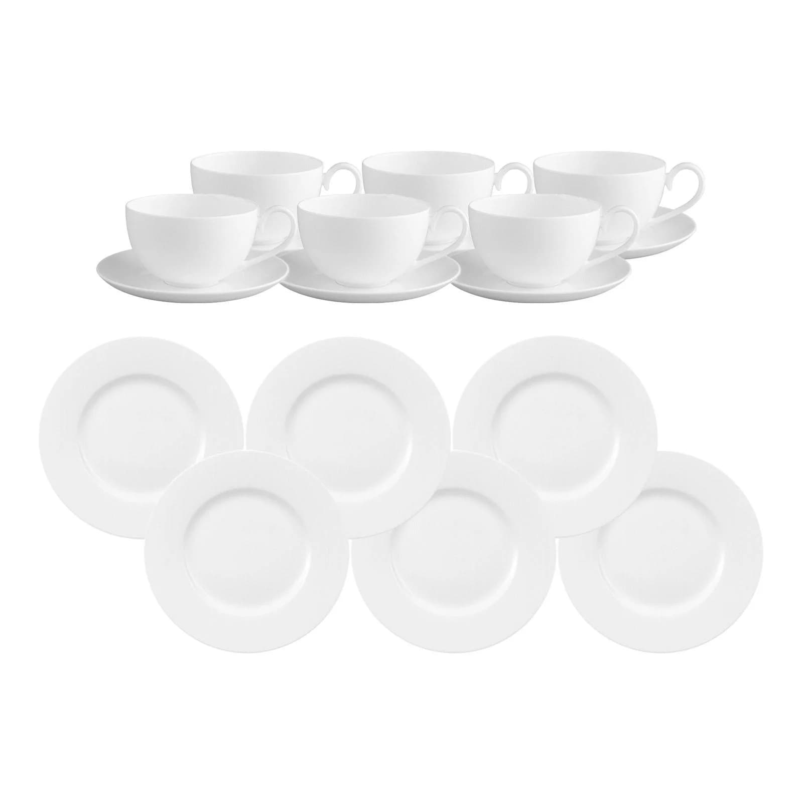 Villeroy & Boch Kaffeeservice Royal 18-tlg. Weiß Premium Bone Porzellan