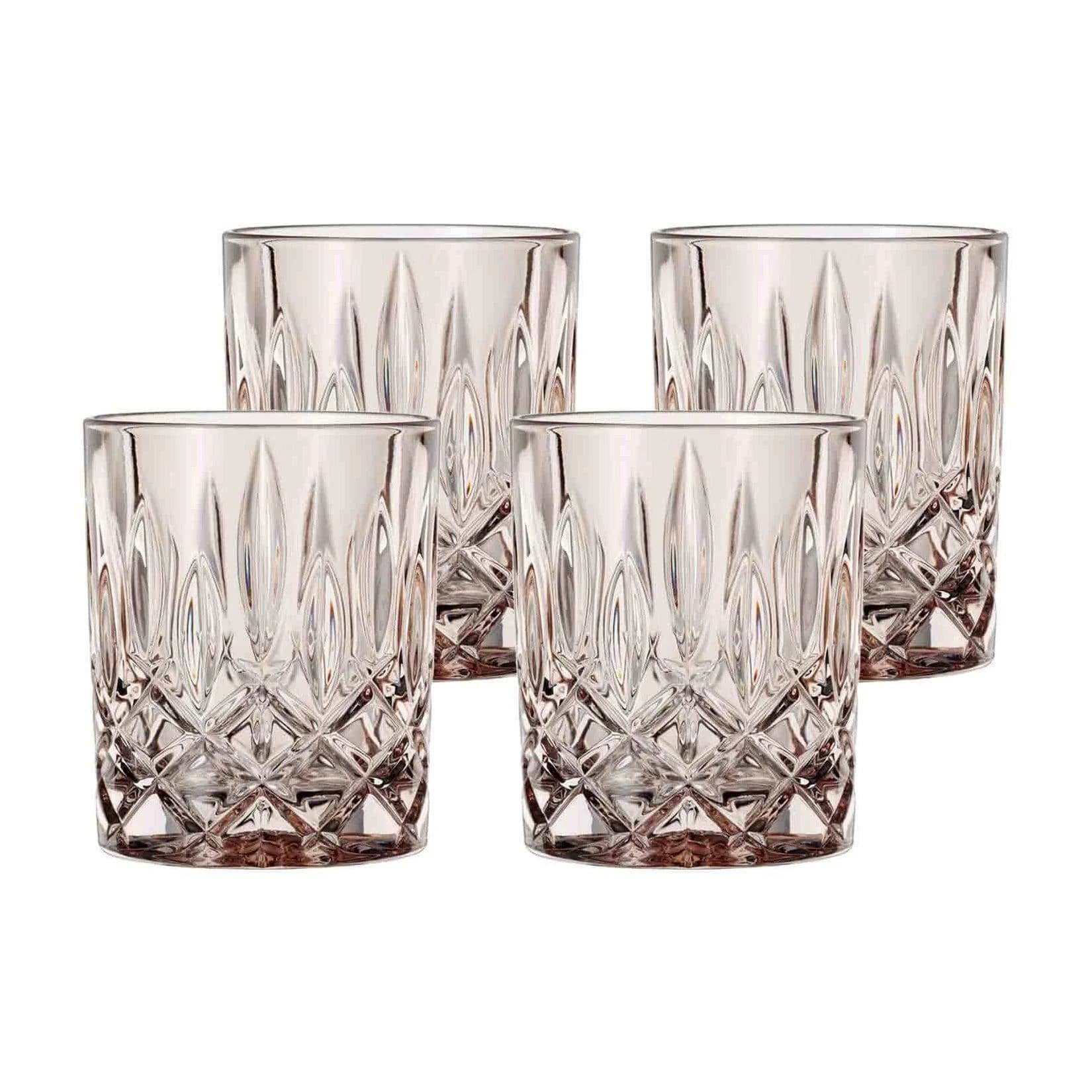 Nachtmann Whiskyglas Noblesse Fresh 4er Set Grau Taupe Glas
