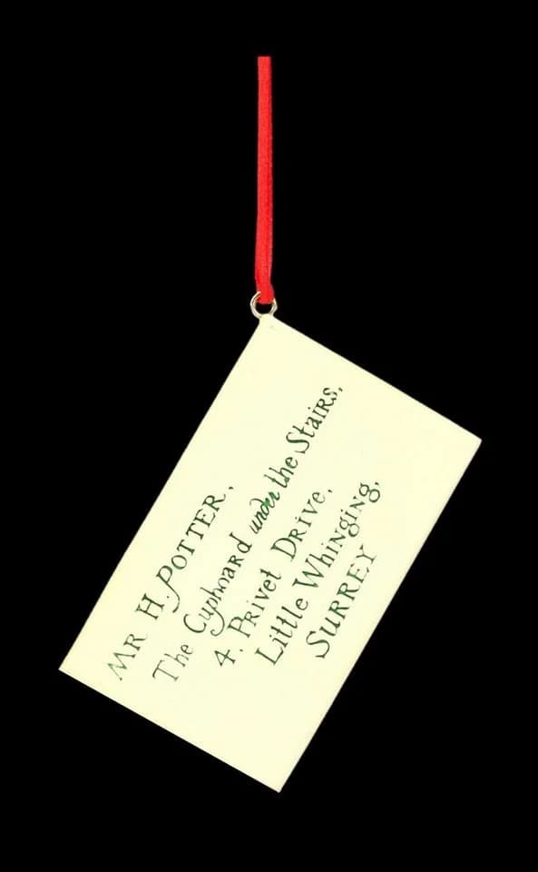 Figuren Shop GmbH Harry Potter Hogwarts Brief Christbaumschmuck Bunt - Bild 4