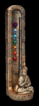 Figuren Shop GmbH Räucherstäbchenhalter Buddha 7 Chakra Bunt Bild 1