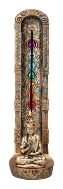 Figuren Shop GmbH Räucherstäbchenhalter Buddha 7 Chakra Bunt Bild 2