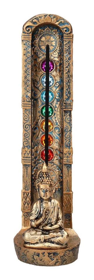 Figuren Shop GmbH Räucherstäbchenhalter Buddha 7 Chakra Bunt - Bild 2