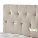 V6 Boxspringbett Modell 212 ohne Matratze – Anthrazit/Beige/Grau Bild 5