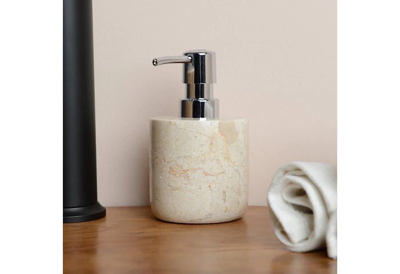 wohnfreuden Seifenspender Marmor Lasa Creme 30836 - Bild 2