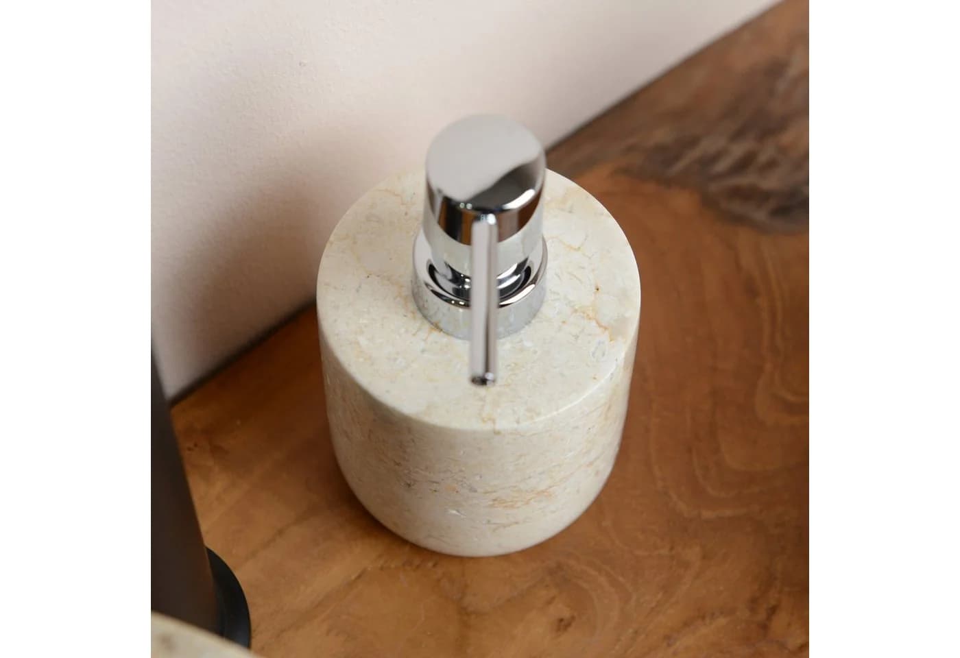 wohnfreuden Seifenspender Marmor Lasa Creme 30836 - Bild 3