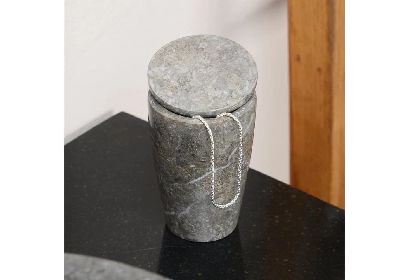 wohnfreuden Aufbewahrungsdose Marmor grau - Bild 2