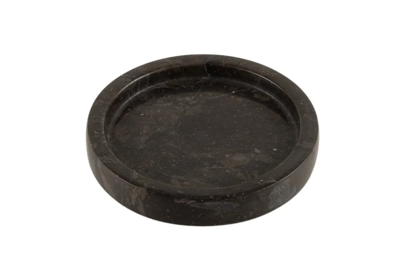 wohnfreuden Dekotablett Marmor Untersetzer 13 cm Anthrazit Rund - Bild 4