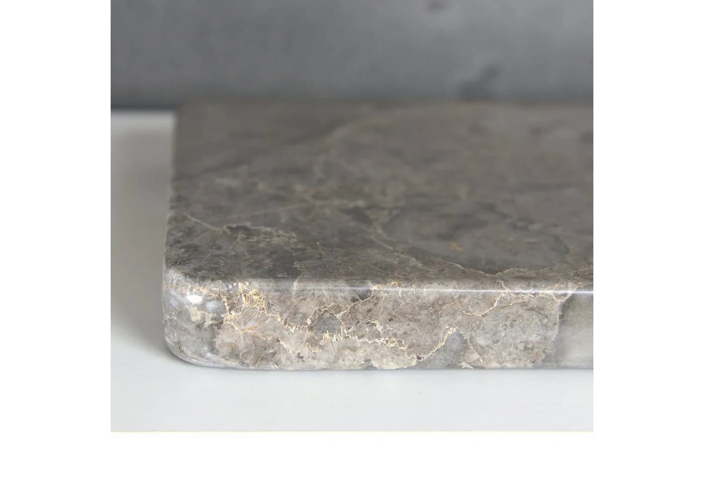 wohnfreuden Dekotablett Marmor Naturstein 30 cm grau flach eckig - Bild 4