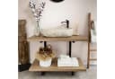 wohnfreuden Aufsatzwaschbecken Erosi Marmor 60 cm Creme Bild 3