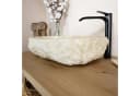 wohnfreuden Aufsatzwaschbecken Erosi Marmor 60 cm Creme Bild 5