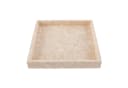 wohnfreuden Dekotablett Marmor 30 cm Creme quadratisch Bild 2