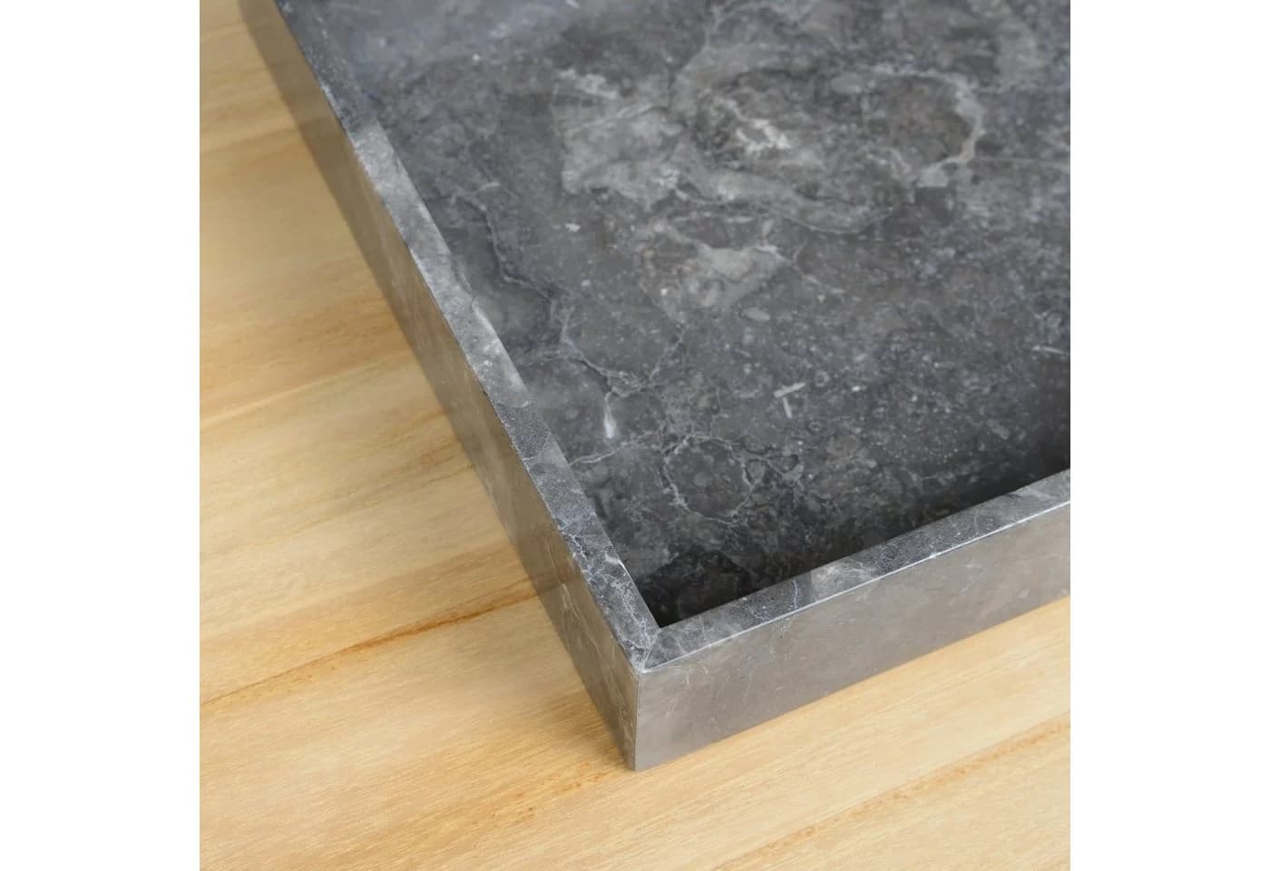 wohnfreuden Dekotablett Marmor 30 cm grau quadratisch - Bild 4