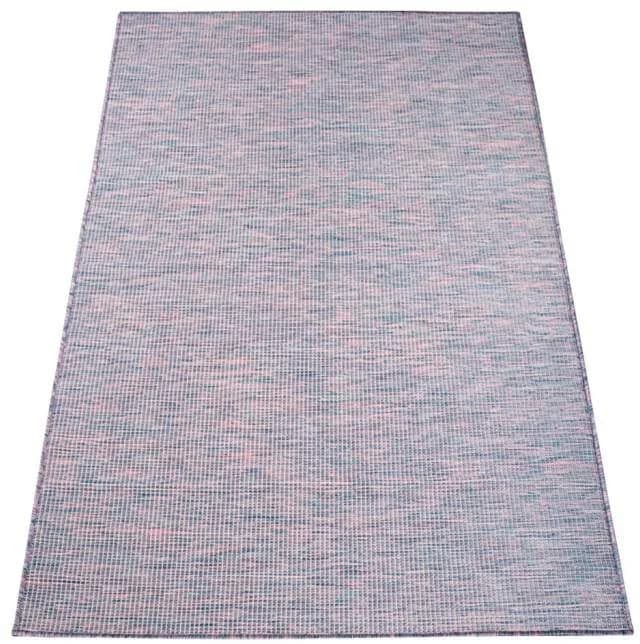 Carpet City Outdoorteppich PALM 2778 Blau/Rosa Wetterfest