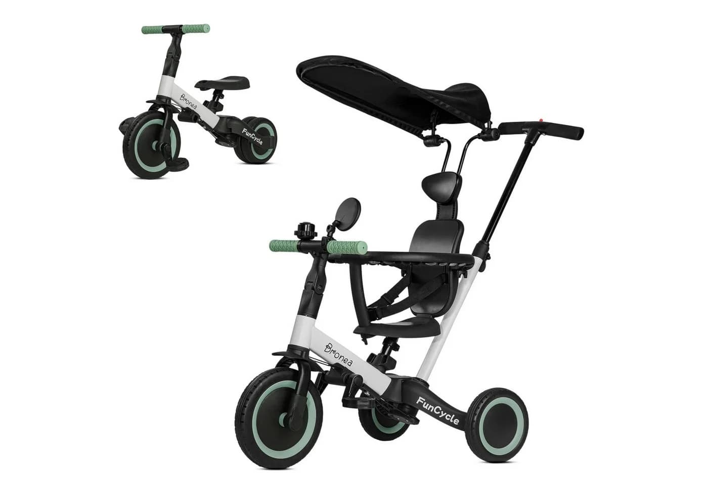 Bronea Dreirad FunCycle 5-in-1 mit Schubstange ab 1,5 Jahr - Bild 2