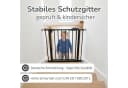 Bronea Treppenschutzgitter CLEO Schwarz ohne Bohren Bild 1