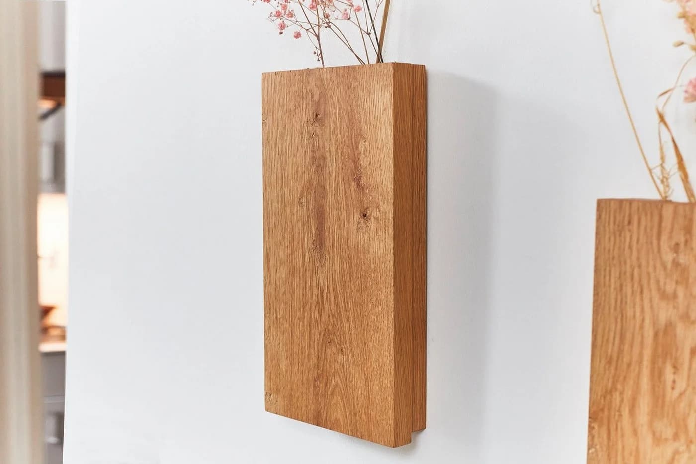 Living Oak Wandvase Eiche Holz Set 2 St - Bild 3