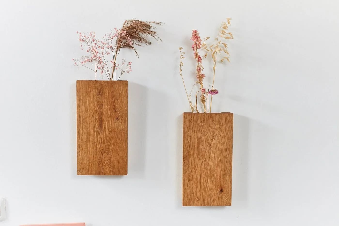 Living Oak Wandvase Eiche Holz Set 2 St - Bild 4