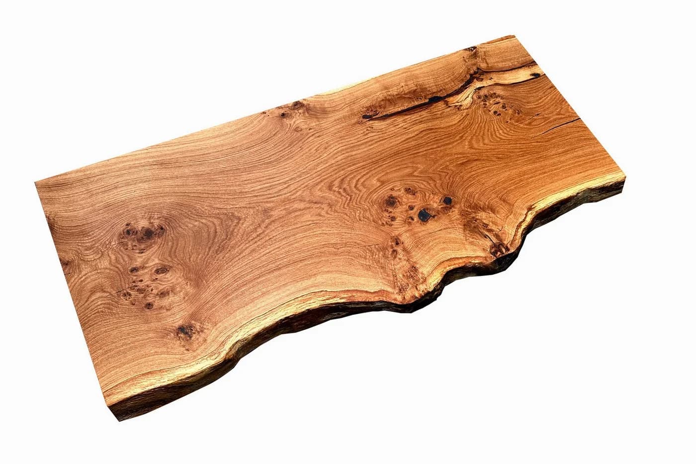 Living Oak Waschtischplatte Roseneiche Massive Eiche Tischplatte mit Naturkante - Bild 2