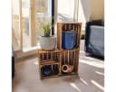 Teramico Holzkiste Set 3x Geflammt Aufbewahrungsbox Bild 4