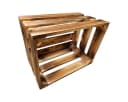 Teramico Holzkiste Obstkisten 40cm im praktischen 9er Set geflammt, Aufbewahrungsbox Bild 5