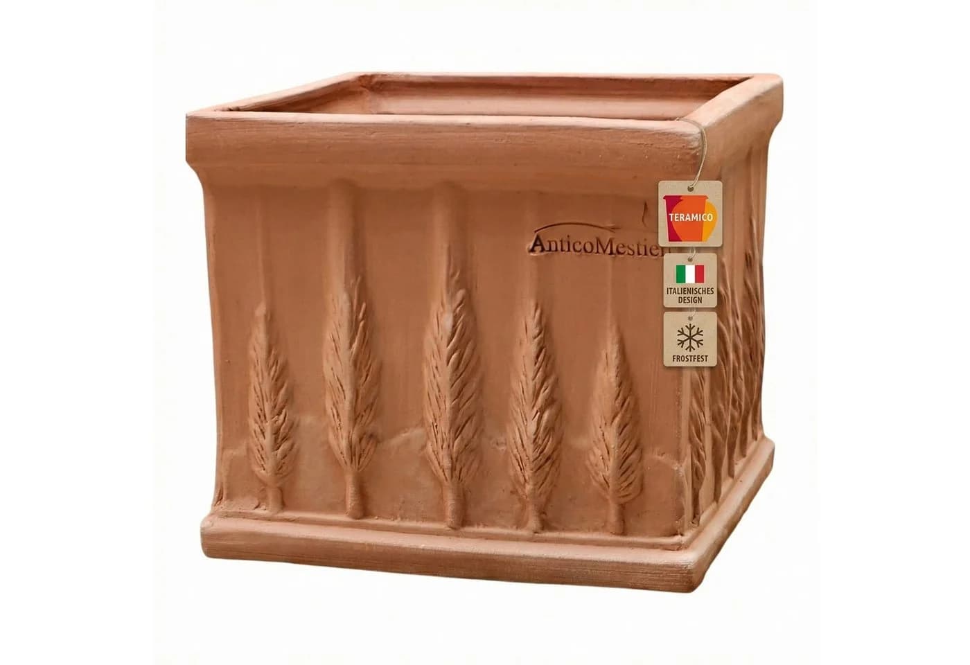 Teramico Blumentopf Quadro Cipressi 25 cm Terrakotta - Bild 2