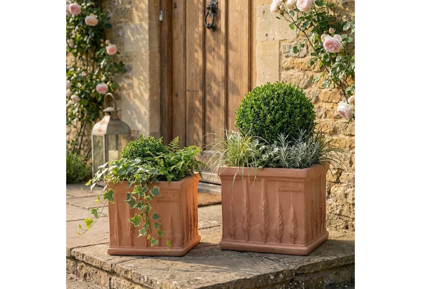 Teramico Blumentopf Quadro Cipressi 25 cm Terrakotta - Bild 5