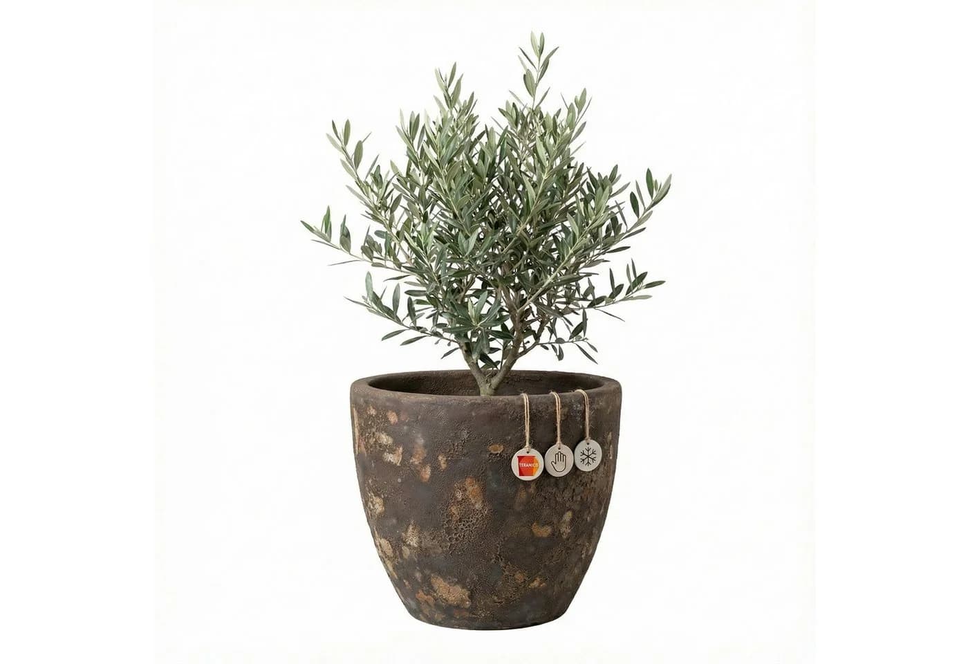 Teramico Blumentopf Egg Pot Lava Braun Keramik - Bild 2