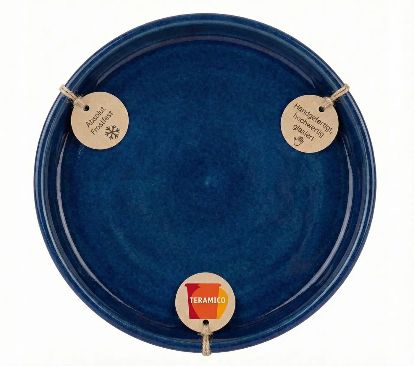 Teramico Blumentopfuntersetzer Keramik Royal Blau Ø 30 cm - Bild 2