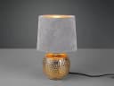 Reality Leuchten LED Nachttischlampe Grau Gold Dimmbar Bild 3