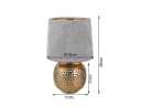 Reality Leuchten LED Nachttischlampe Grau Gold Dimmbar Bild 5