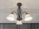 TRIO Leuchten LED Deckenleuchte Landhausstil Rostoptik Weiß 55cm Bild 5