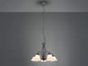 TRIO Leuchten LED Kronleuchter 5-flammig Landhausstil Rostoptik Weiß Bild 3