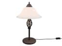 TRIO Leuchten LED Nachttischlampe Landhausstil Rostoptik Glas Dimmbar Bild 2
