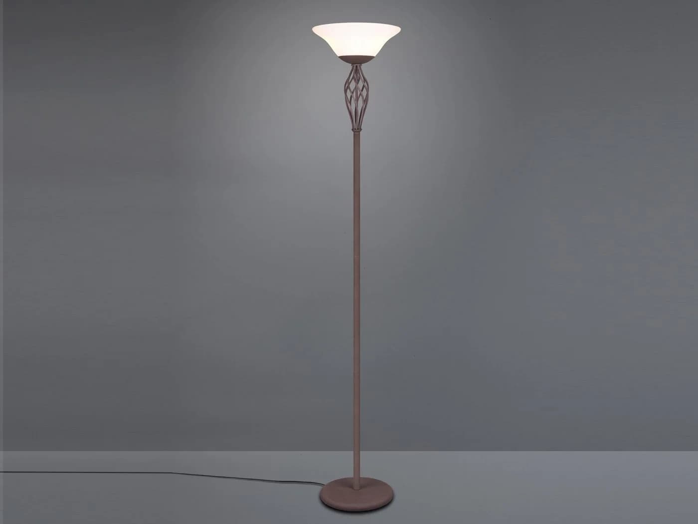 TRIO Leuchten LED Stehlampe Landhaus-Stil Dimmbar Rostoptik - Bild 3