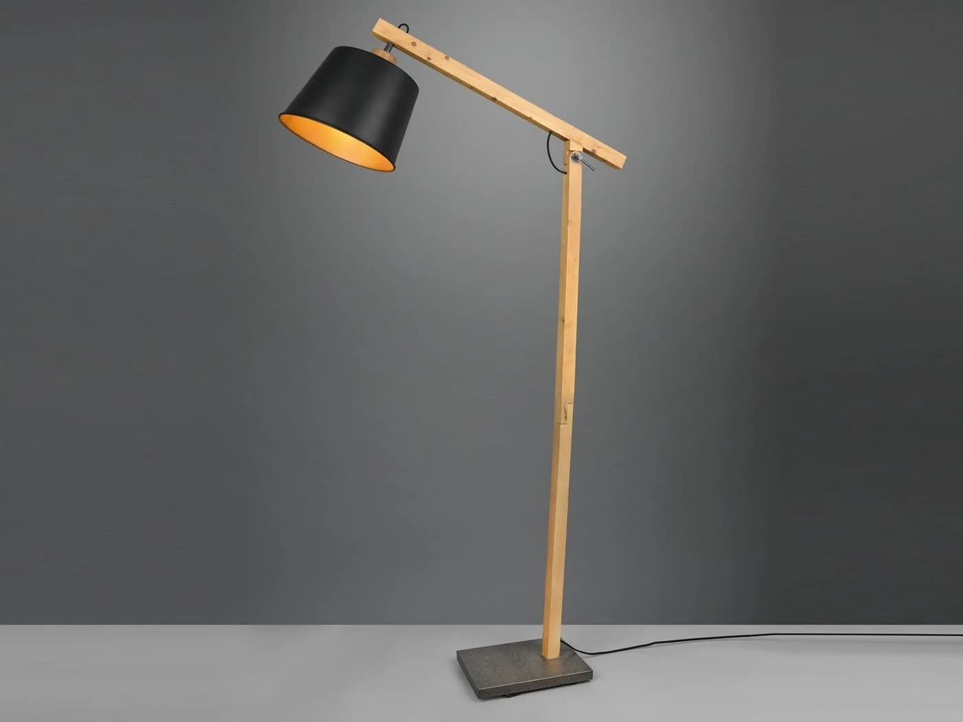 TRIO Leuchten LED Stehlampe Dimmfunktion Warmweiß Holz - Bild 3
