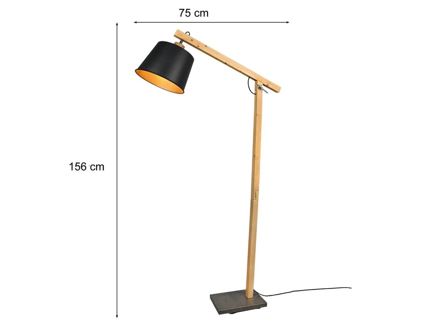TRIO Leuchten LED Stehlampe Dimmfunktion Warmweiß Holz - Bild 4