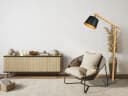 TRIO Leuchten LED Stehlampe Dimmfunktion Warmweiß Holz Bild 5