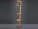 TRIO Leuchten LED Stehlampe Dimmfunktion Warmweiß Holz Metall Bild 3