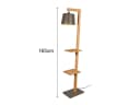 TRIO Leuchten LED Stehlampe Dimmfunktion Warmweiß Holz Metall Bild 4