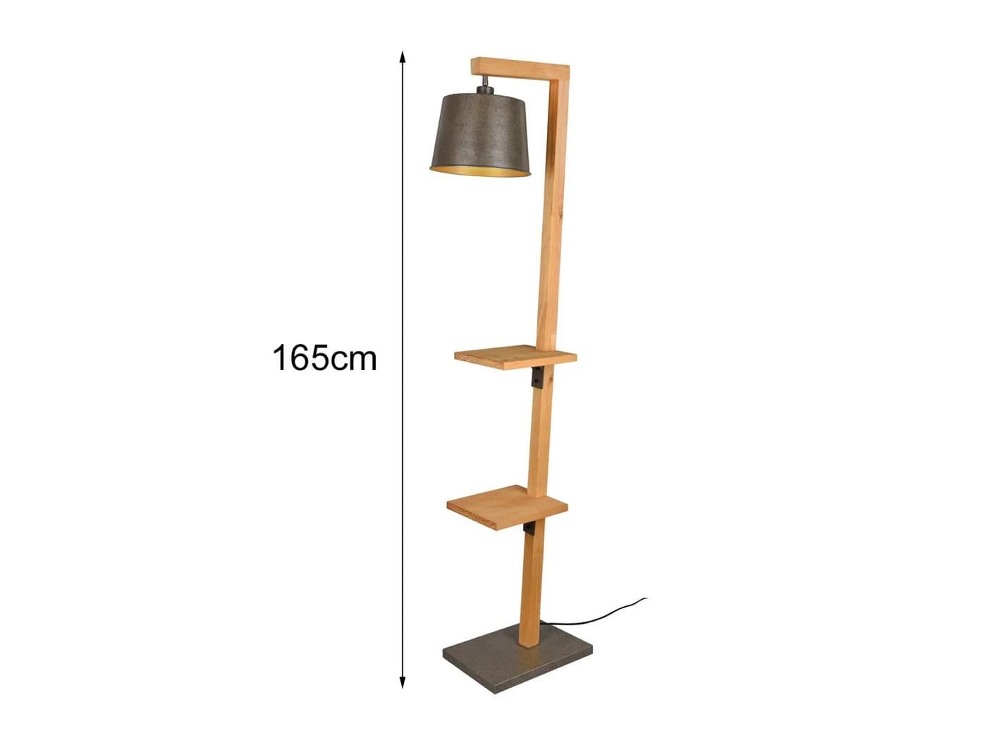 TRIO Leuchten LED Stehlampe Dimmfunktion Warmweiß Holz Metall - Bild 4
