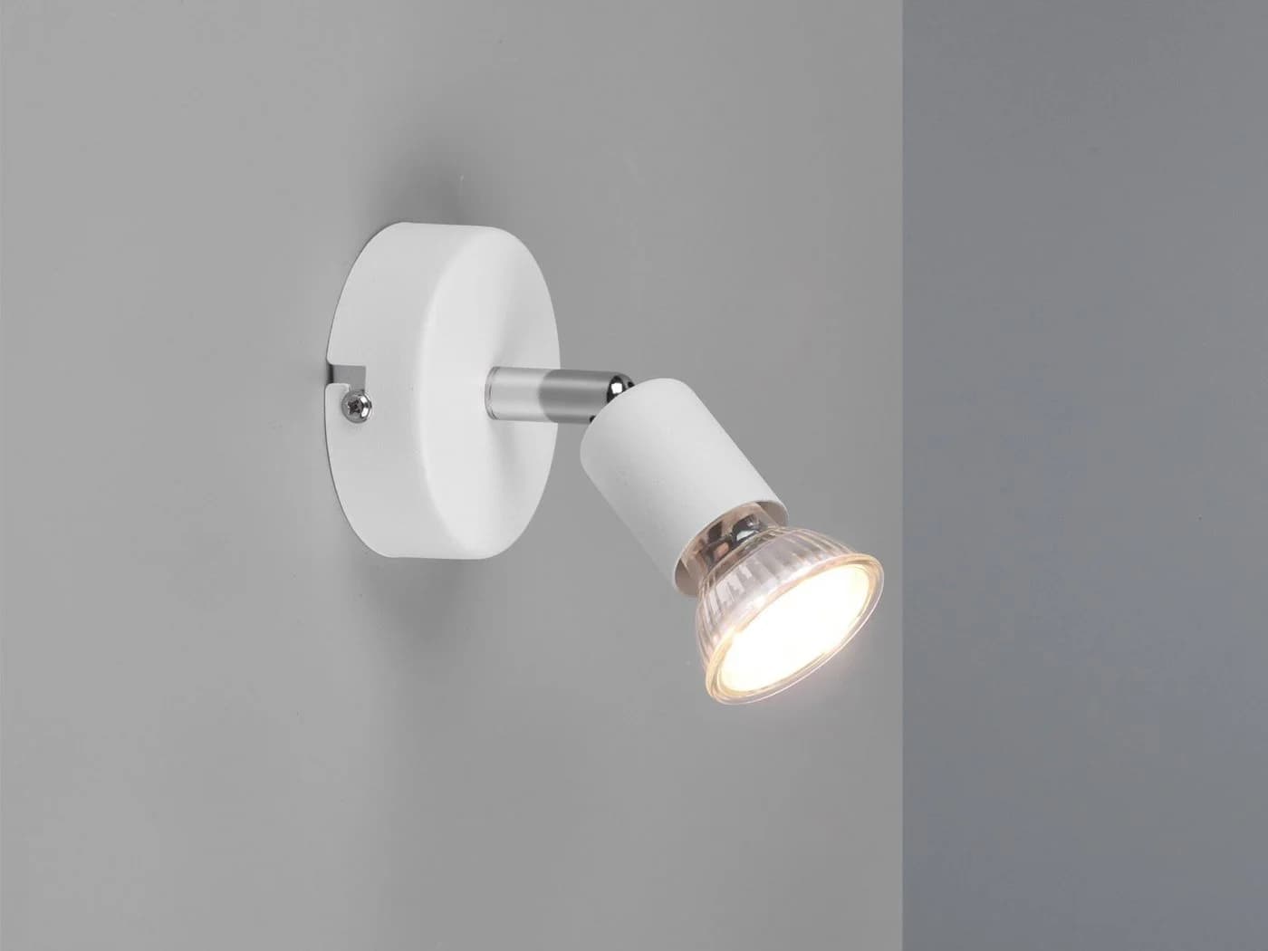 Reality Leuchten LED Wandstrahler Weiß Matt Schwenkbar Warmweiß