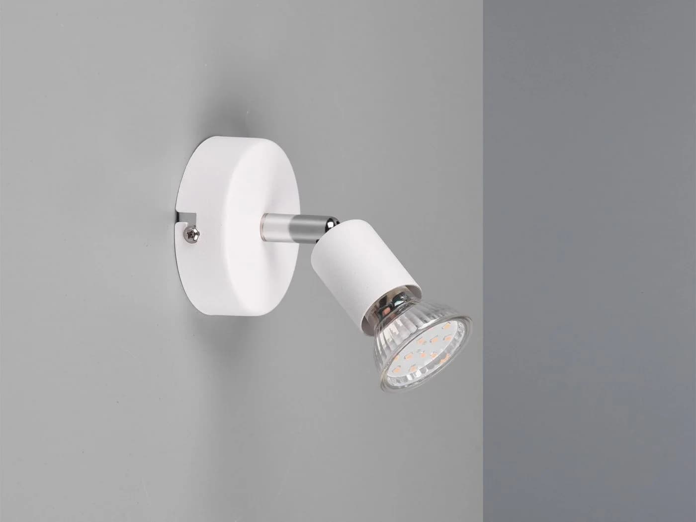 Reality Leuchten LED Wandstrahler Weiß Matt Schwenkbar Warmweiß - Bild 3
