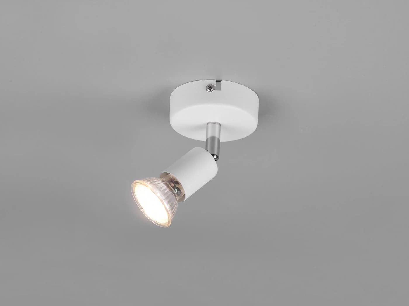 Reality Leuchten LED Wandstrahler Weiß Matt Schwenkbar Warmweiß - Bild 4