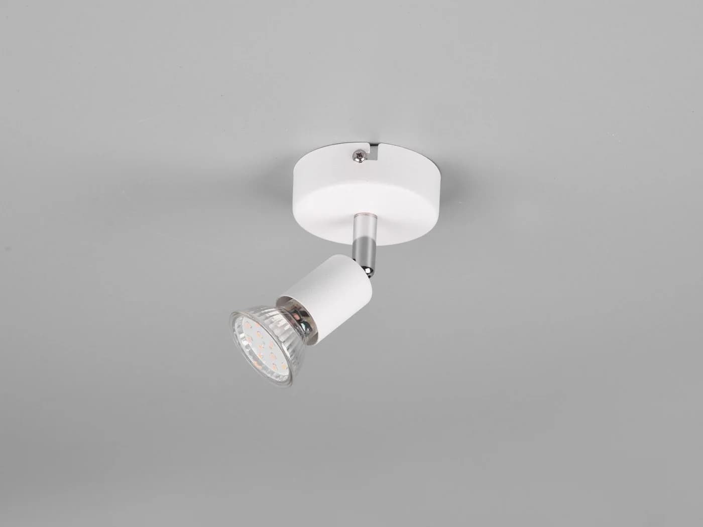 Reality Leuchten LED Wandstrahler Weiß Matt Schwenkbar Warmweiß - Bild 5